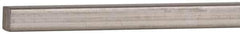 Value Collection - 12" Long x 1/8" High x 1/8" Wide, Plain Key Stock - Stainless Steel - First Tool & Supply