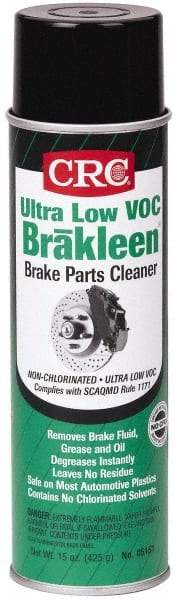 CRC - Ultra Low-VOC Brake Parts Cleaner - 20 Ounce Aerosol Can - First Tool & Supply