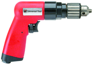 #UT8895R - 3/8" Reversing - Air Powered Drill - Handle Exhaust - First Tool & Supply