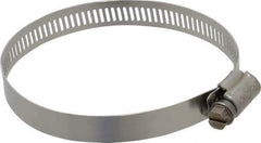 IDEAL TRIDON - SAE Size 48, 2-9/16 to 3-1/2" Diam, Stainless Steel Worm Drive Clamp - 1/2" Wide, Material Grade 201/305, Series 620 - First Tool & Supply