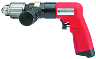 #UT8896 - 1/2" Non-Reversing - Air Powered Drill - Handle Exhaust - First Tool & Supply