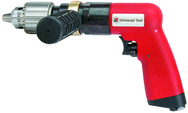 #UT8896R - 1/2" Reversing - Air Powered Drill - Handle Exhaust - First Tool & Supply