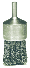 1-1/8'' Diameter - Knot Type Steel Wire End Brush - First Tool & Supply