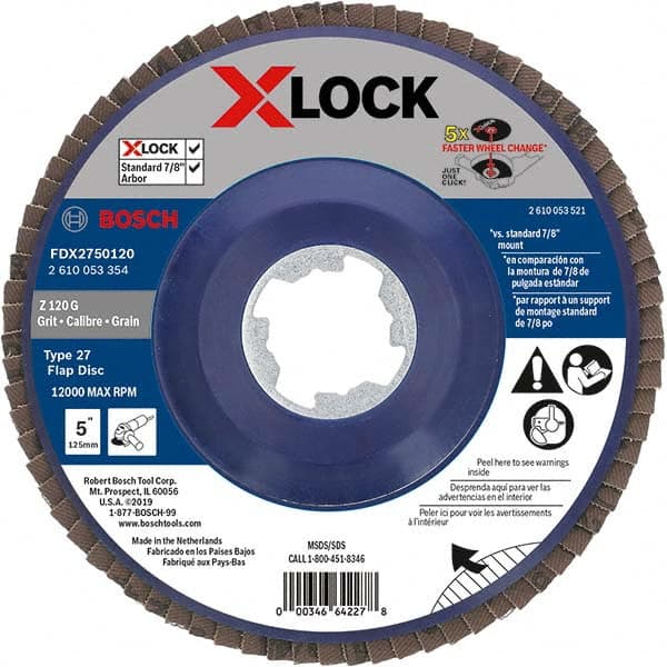 Bosch - Flap Discs Abrasive Type: Coated Flap Disc Type: Type 27 - First Tool & Supply