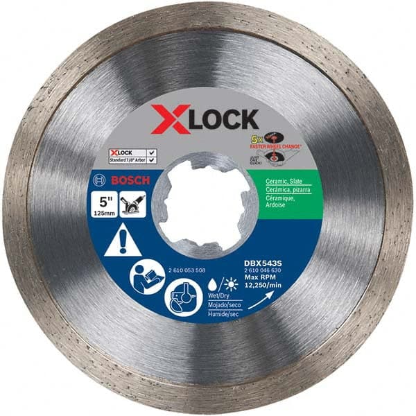 Bosch - Wet & Dry-Cut Saw Blades Blade Diameter (Inch): 5 Blade Material: Diamond-Tipped - First Tool & Supply