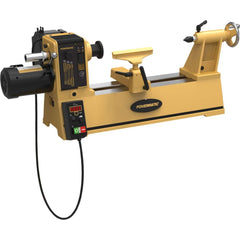 Powermatic - Single Phase 230V 1 hp 14" Swing Variable Bench Lathe - Exact Industrial Supply