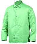 2X-Large - Green Flame Retardant 9 oz Cotton Jackets -- Jackets are 30" long - First Tool & Supply
