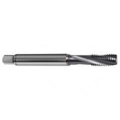 M5x0.80 4HX 3-Flute Cobalt Semi-Bottoming 15 degree Spiral Flute Tap-TiCN - First Tool & Supply