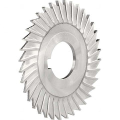 Slitting & Slotting Saw: 5″ Dia, 3/16″ Thick, 1″ Arbor Hole, 44 Teeth, High Speed Steel Bright/Uncoated, Straight