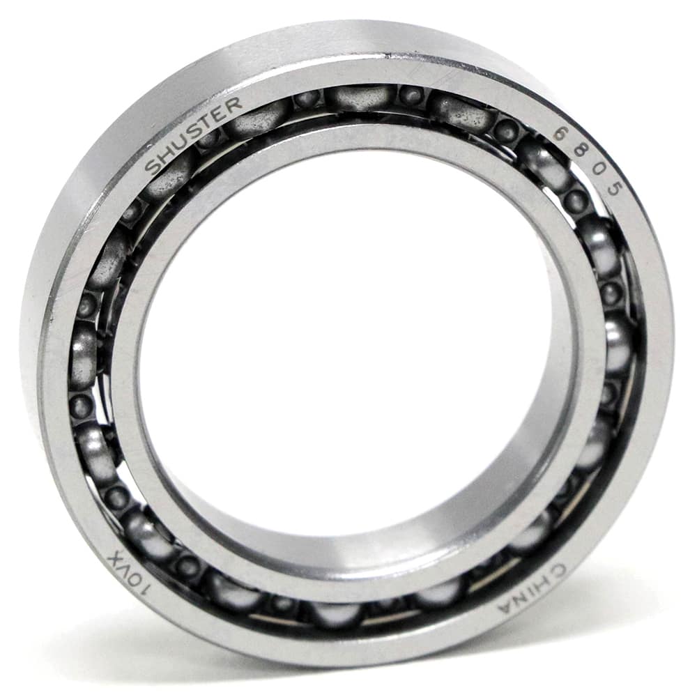 Shuster - 6805, 25mm Bore Diam, 37mm OD, Open Deep Groove Radial Ball Bearing - Exact Industrial Supply