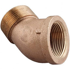 Merit Brass - Brass & Chrome Pipe Fittings Type: 90 Street Elbow Fitting Size: 1/4 - First Tool & Supply