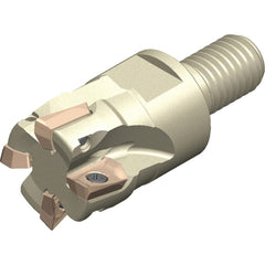 Sumitomo - Indexable Square-Shoulder End Mills; Cutting Diameter (Inch): 1 ; Shank Type: Modular Connection ; Modular Connection Size: M12 ; Overall Length/Projection (Decimal Inch): 2.2050 ; Lead Angle: 90 ; Series: WEZ - Exact Industrial Supply