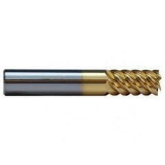 7/16 TuffCut SS 6 Fl High Helix TiN Coated Non-Center Cutting End Mill - First Tool & Supply