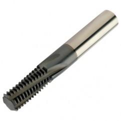 R217.15-120200AC26M 1620 12mm 5 FL Solid Carbide Thread Mill w/Cylindrical Shank - First Tool & Supply