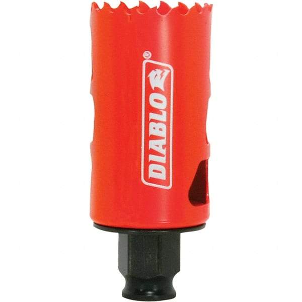 Freud - 1-1/2" Diam, 2-3/8" Cutting Depth, Hole Saw - Bi-Metal Saw, Toothed Edge - First Tool & Supply