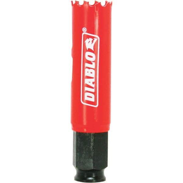 Freud - 7/8" Diam, 2-3/8" Cutting Depth, Hole Saw - Bi-Metal Saw, Toothed Edge - First Tool & Supply