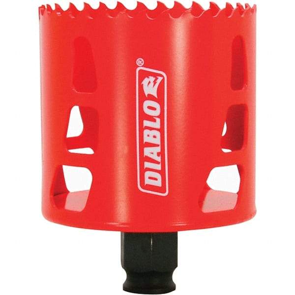 Freud - 2-11/16" Diam, 2-3/8" Cutting Depth, Hole Saw - Bi-Metal Saw, Toothed Edge - First Tool & Supply