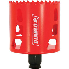 Freud - 2-11/16" Diam, 2-3/8" Cutting Depth, Hole Saw - Bi-Metal Saw, Toothed Edge - First Tool & Supply