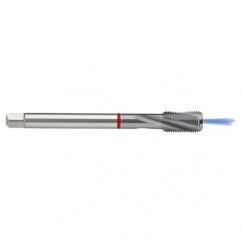 M8x1.25 6HX 3-Flute PM Cobalt Red Ring Semi-Bottoming 15 degree Spiral Flute Tap-TiCN - First Tool & Supply