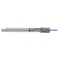 M6x1.0 6HX 3-Flute PM Cobalt Red Ring Semi-Bottoming 15 degree Spiral Flute Tap-TiCN - First Tool & Supply