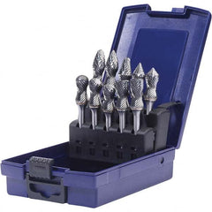 SGS Pro - Burr Sets Head Shape: Radius/Cylinder w/Endcut; Radius/Ball Nose Cylinder; Radius/Ball Nose Tree; Radius/90 Cone; Pointed Tree; Cylinder; Ball Nose Cone Tooth Style: Double Cut - First Tool & Supply