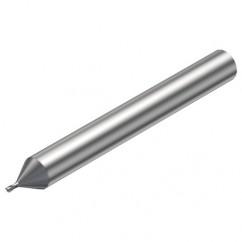 R216.32-00830-AE08G 1620 0.8mm 2 FL Solid Carbide End Mill - Corner Radius w/Cylindrical Shank - First Tool & Supply