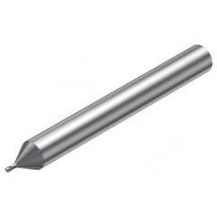 R216.32-00630-AE06G 1620 0.6mm 2 FL Solid Carbide End Mill - Corner Radius w/Cylindrical Shank - First Tool & Supply