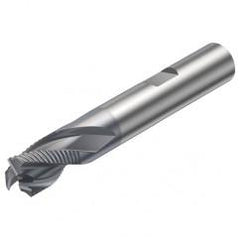 R216.33-20030-BS20K 1640 20mm 3 FL Solid Carbide End Mill - Corner chamfer w/Weldon Shank - First Tool & Supply