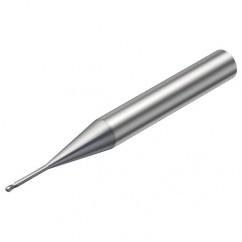 R216.42-00630-AJ06G 1620 0.6mm 2 FL Solid Carbide Ball Nose End Mill w/Cylindrical Shank - First Tool & Supply