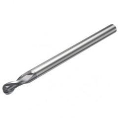 R216.42-12030-AQ18G P10 12mm 2 FL Solid Carbide Ball Nose End Mill w/Cylindrical Shank - First Tool & Supply