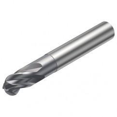 R216.44-08030-AI08G 1610 8mm 4 FL Solid Carbide Ball Nose End Mill w/Cylindrical Shank - First Tool & Supply