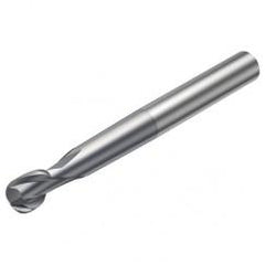 R216.62-12030-AO13G 1610 12mm 2 FL Solid Carbide Ball Nose End Mill spherical design w/Cylindrical Shank - First Tool & Supply