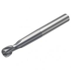 R216.62-02030-AO30G 1610 2mm 2 FL Solid Carbide Ball Nose End Mill spherical design w/Cylindrical Shank - First Tool & Supply