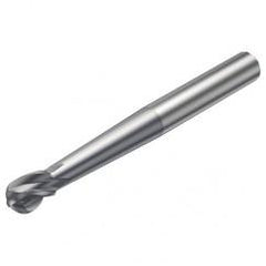 R216.64-08030-AO09G 1610 8mm 4 FL Solid Carbide Ball Nose End Mill spherical design w/Cylindrical Shank - First Tool & Supply