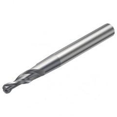 R216.53-08040RAL15G 1630 8mm 3 FL Solid Carbide Conical Ball Nose End Mill w/Cylindrical Shank - First Tool & Supply