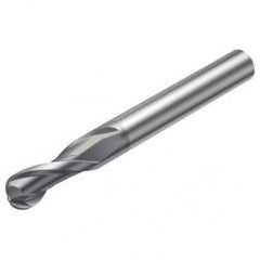 RA216.42-0630-AK12G 1610 2.3622mm 2 FL Solid Carbide Ball Nose End Mill w/Cylindrical Shank - First Tool & Supply