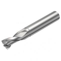 2P121-0200-NC H10F 2mm FL Straight Center Cut w/Cylindrical with Neck Shank - First Tool & Supply