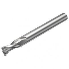 2S221-1600-200-NG H10F 16mm 2 FL Straight Corner Radius Center Cut w/Reduced Cylindrical .3mm/.012 smaller than Cutting Diameter Shank - First Tool & Supply