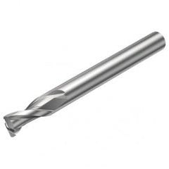 2S221-0500-050-NG H10F 5mm 2 FL Straight Corner Radius Center Cut w/Reduced Cylindrical .3mm/.012 smaller than Cutting Diameter Shank - First Tool & Supply