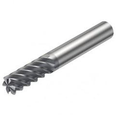 R215.36-12050-AC26L 1620 12mm 6 FL Solid Carbide End Mill - Corner Radius w/Cylindrical Shank - First Tool & Supply