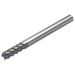 R215.H4-06050BAK02P 1620 6mm 4 FL Solid Carbide high feed End Mill w/Cylindrical Shank - First Tool & Supply