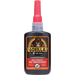 GorillaPro - 50 mL Bottle, Red, High Strength Threadlocker - First Tool & Supply