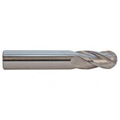 3.5mm TuffCut GP Standard Length 4 Fl Ball Nose Center Cutting End Mill - First Tool & Supply