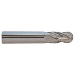 3.5mm TuffCut GP Standard Length 4 Fl Ball Nose Center Cutting End Mill - First Tool & Supply