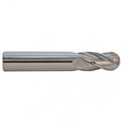 1.5mm TuffCut GP Standard Length 4 FL Ball Center Cutting End Mill ALtima coated - First Tool & Supply