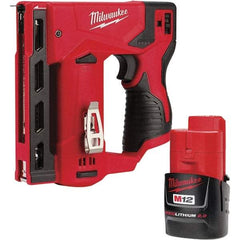 Milwaukee Tool - Staplers & Staple Guns Type: Crown Stapler Type of Power: Battery - First Tool & Supply