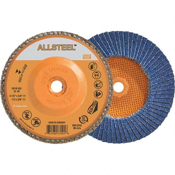 WALTER Surface Technologies - Flap Discs Abrasive Type: Coated Flap Disc Type: Type 27 - First Tool & Supply