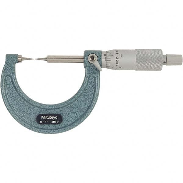 Mitutoyo - Point Micrometers Operation Type: Mechanical Minimum Measurement (Decimal Inch): 0 - First Tool & Supply