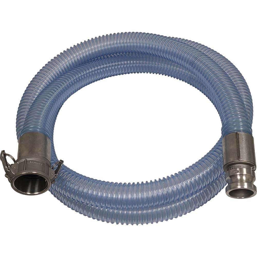 Kuriyama of America - Food & Beverage Hose; Inside Diameter (Inch): 2 ; Outside Diameter (Decimal Inch): 2.4800 ; Length (Feet): 5 ; Bend Radius (Inch): 4 ; Maximum Working Pressure (psi): 40.000 ; Vacuum Rating: 28 In. Hg; 24 In. Hg - Exact Industrial Supply