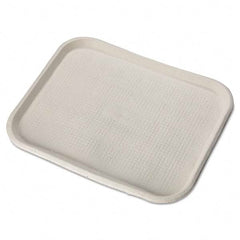 Chinet - Savaday Molded Fiber Food Trays, 14 x 18, White, Rectangular, 100/Carton - First Tool & Supply